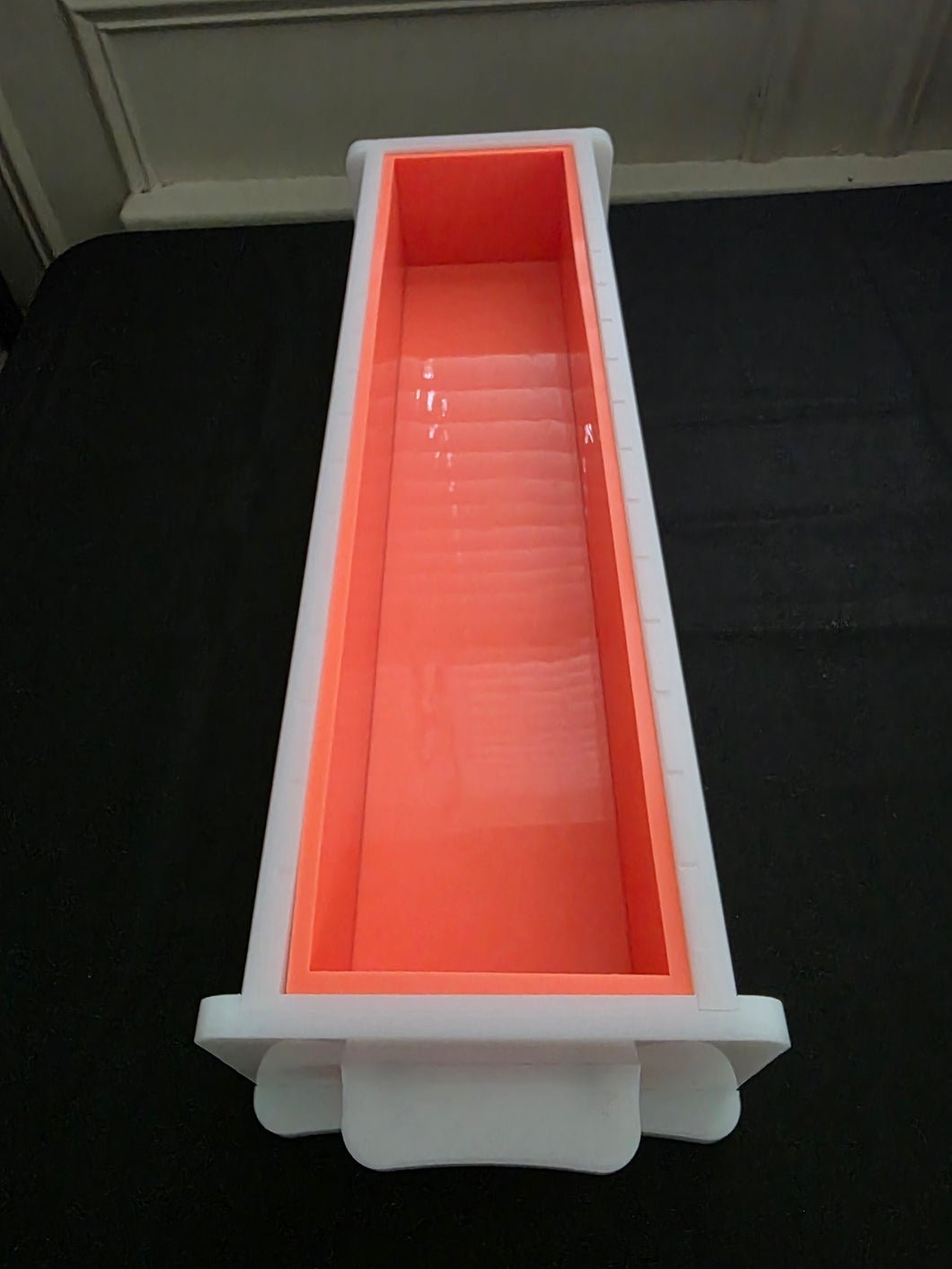 Orange and White Acrylic Loaf Soap Mold